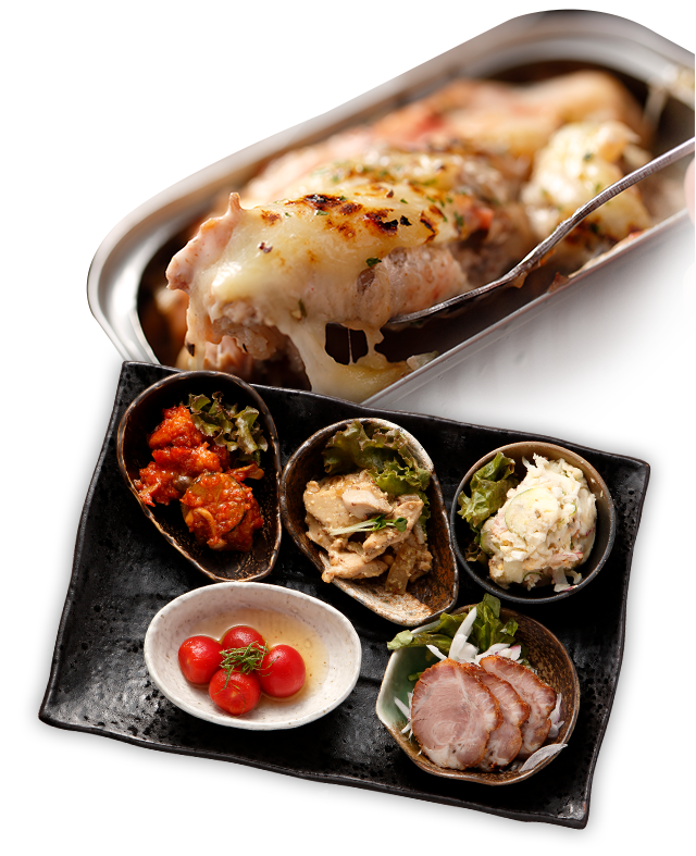 大皿料理５種盛り